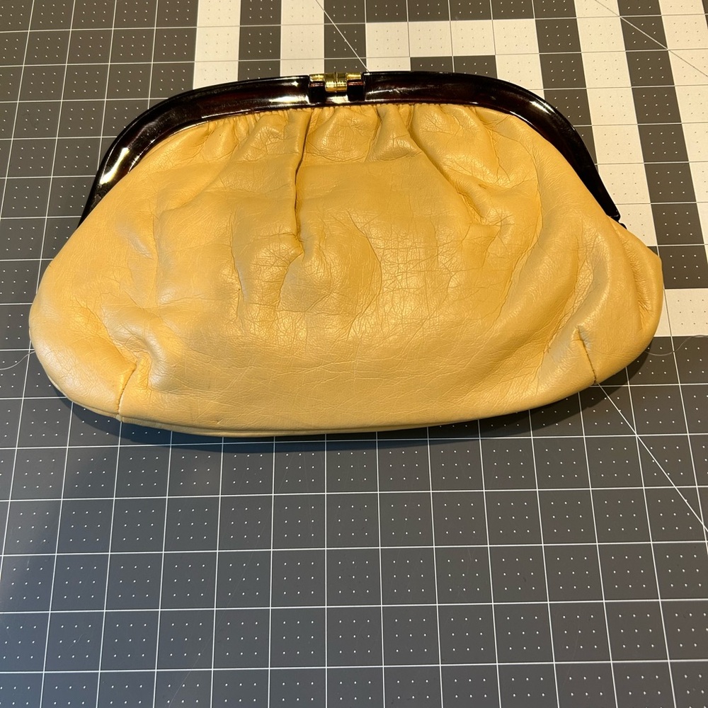 Vintage Tan Clutch Bag